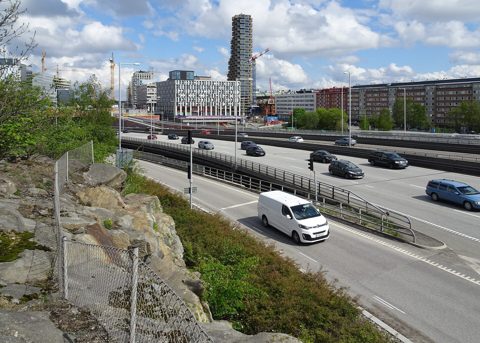 Norra Länken från Ryssberget, maj 2019.jpg