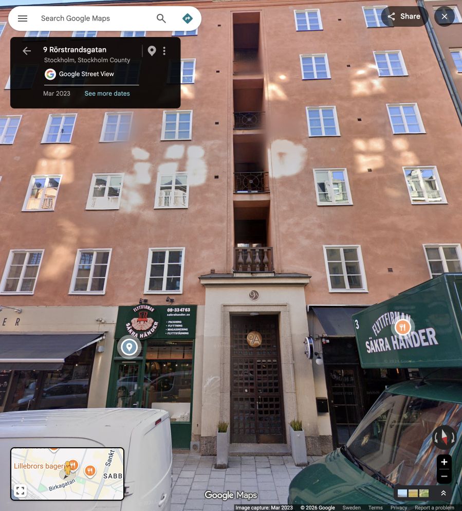 Near 9 Rörstrandsgatan