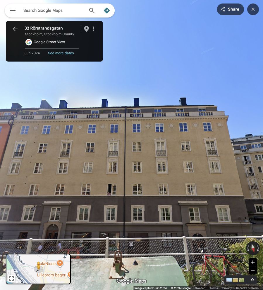 Near 32 Rörstrandsgatan