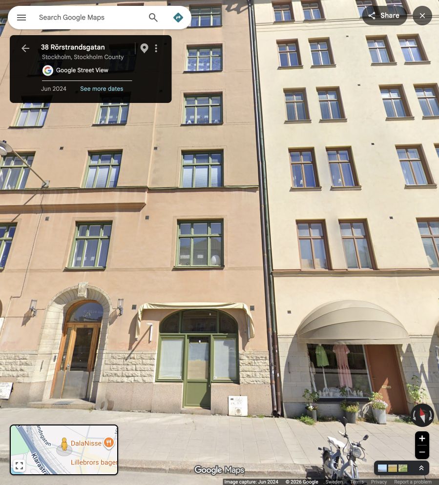 Near 38 Rörstrandsgatan