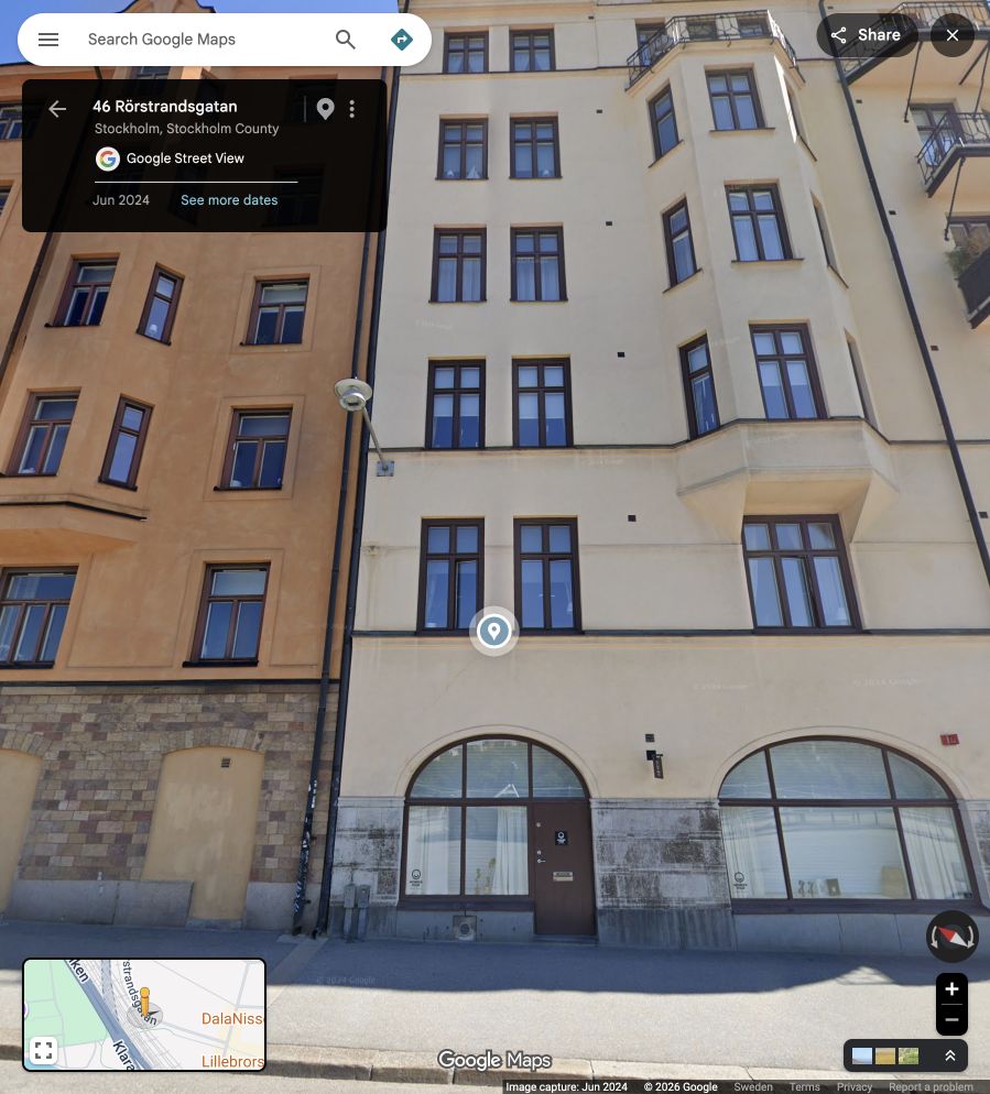 Near 46 Rörstrandsgatan