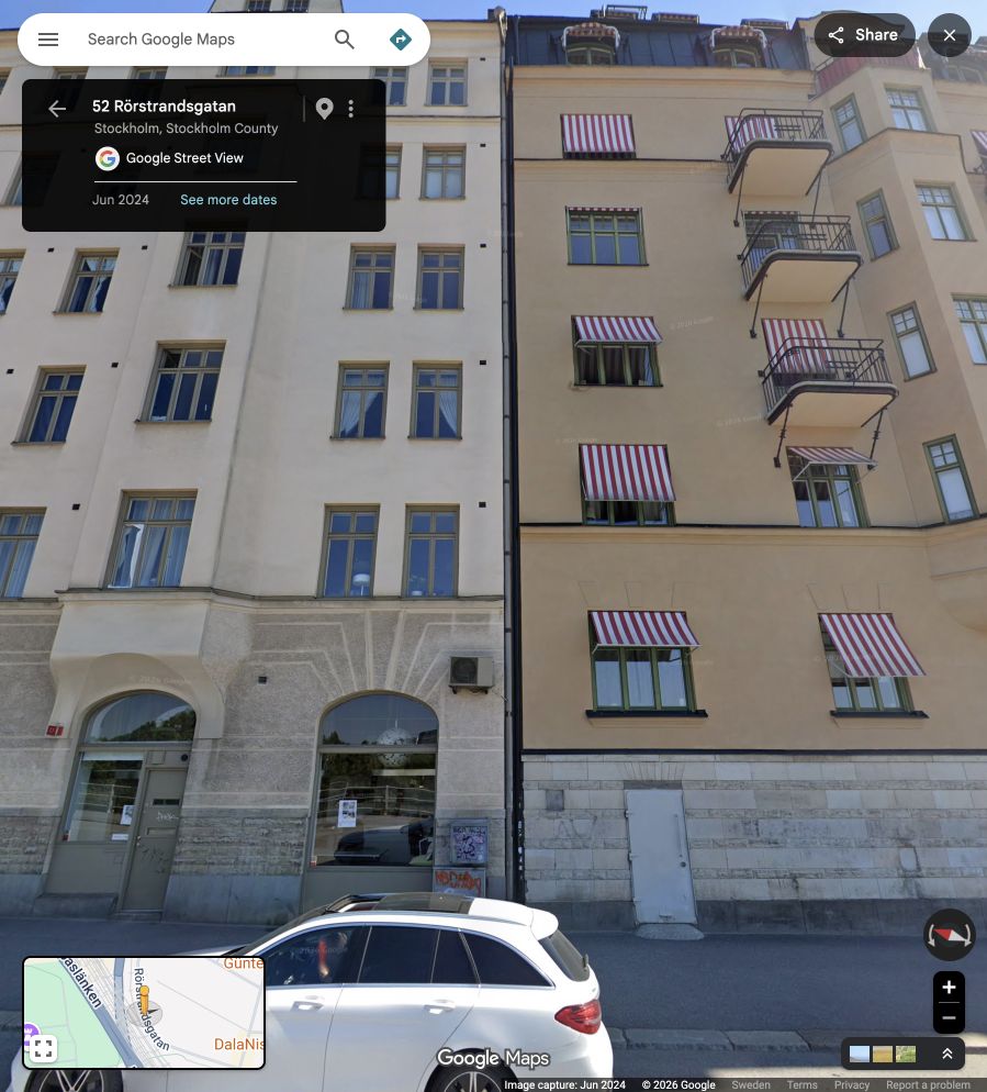 Near 52 Rörstrandsgatan