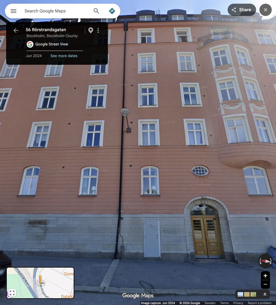 Near 56 Rörstrandsgatan