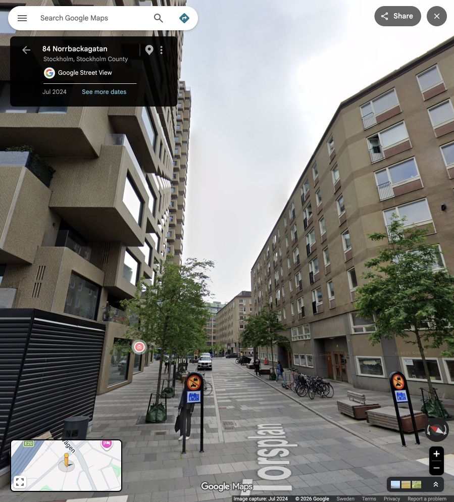 Near 84 Norrbackagatan