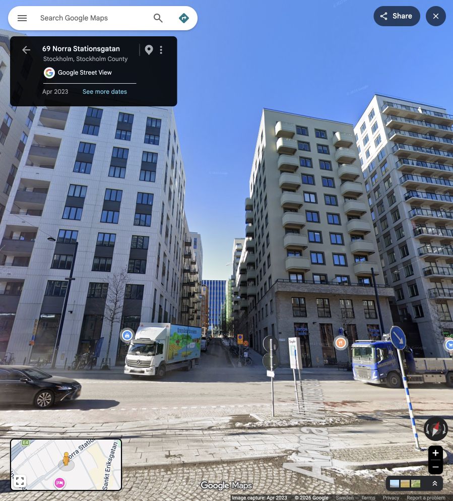 Near 69 Norra Stationsgatan