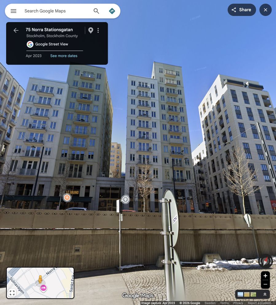 Near 75 Norra Stationsgatan