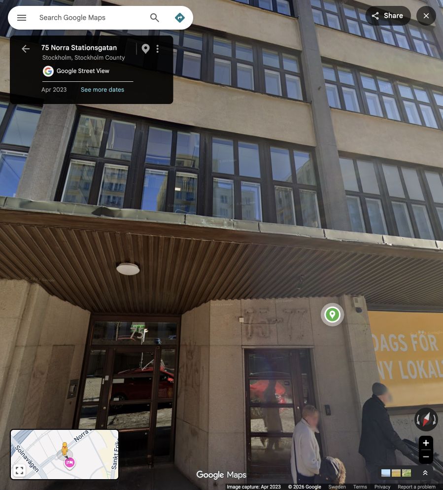 Near 75 Norra Stationsgatan
