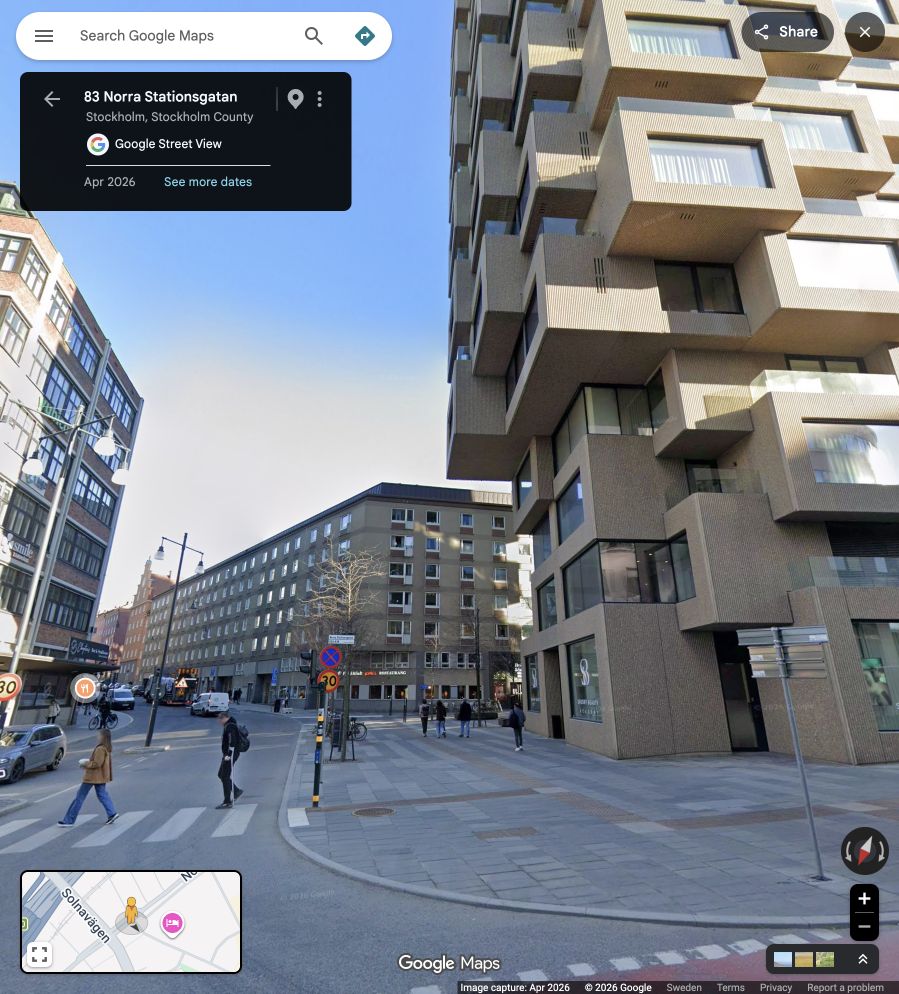 Near 83 Norra Stationsgatan